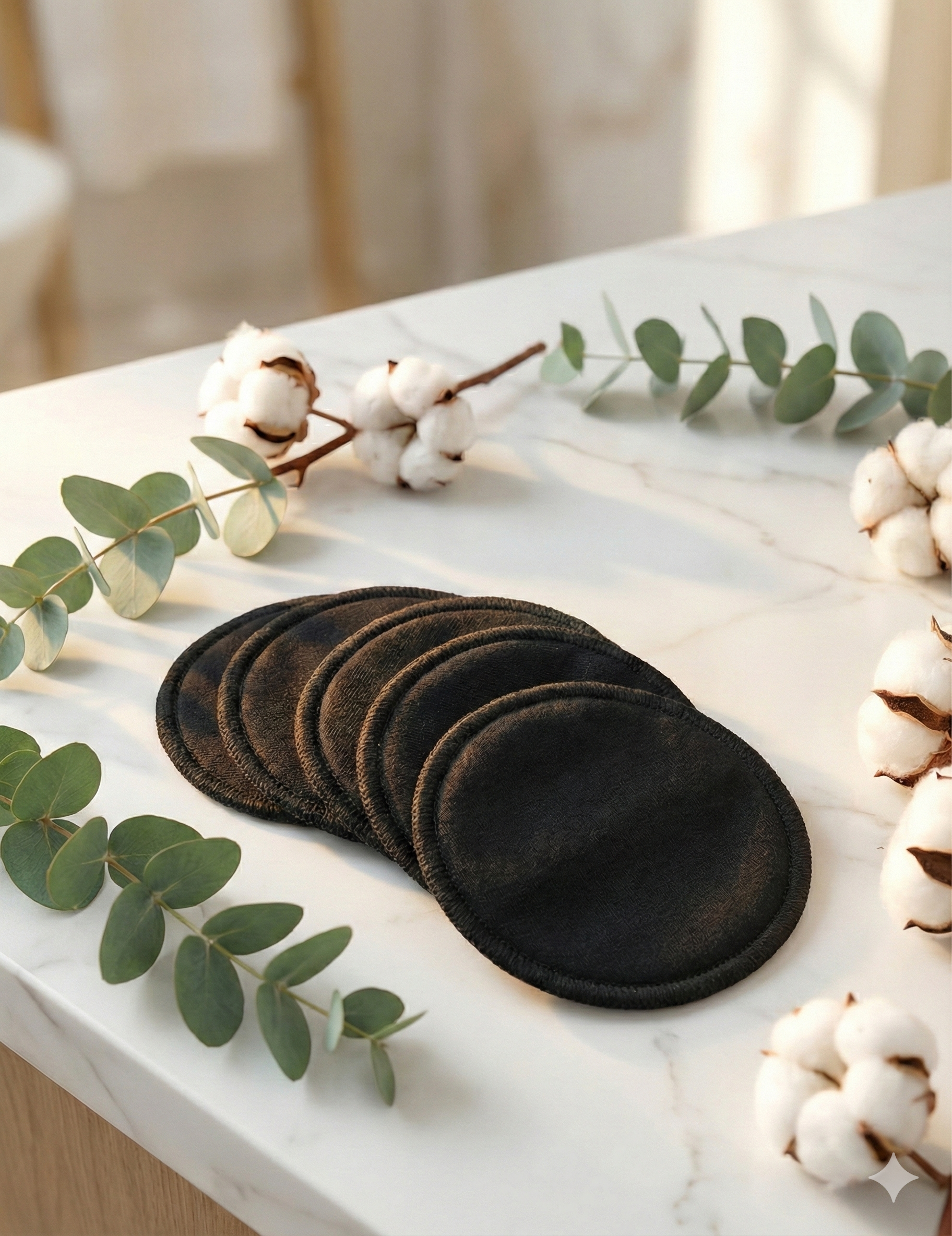 5 adet vegan bambu makyaj temizleme pedi – siyah | 8 cm | 5 adet vegan bambu makyaj temizleme pedi – siyah | 8 cm |